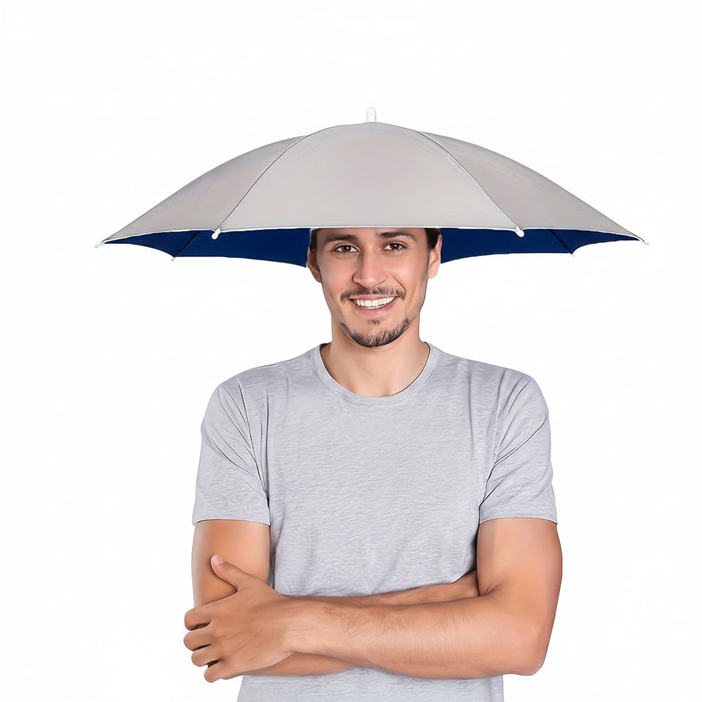 SKYSHADE - Parapluie léger porté sur la tête pour protection solaire en extérieur