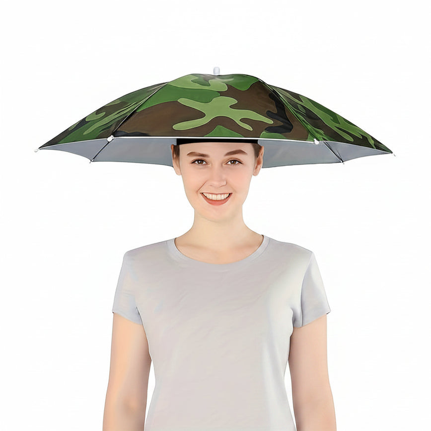 SKYSHADE - Parapluie léger porté sur la tête pour protection solaire en extérieur