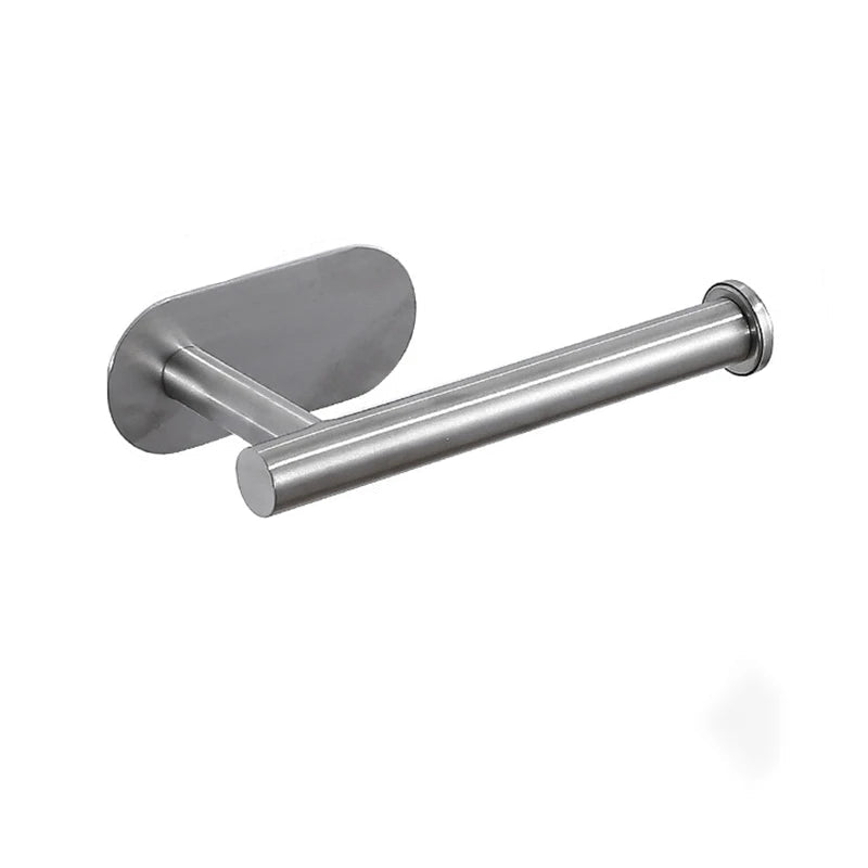 ROLLIX – Stainless Steel Adhesive Paper Towel Holder with Wall Mount Design for Kitchen and Bathroom Organization