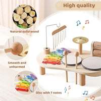 Melodiny - 8-Piece Wooden Musical Toy Set for Creative Learning and Play 2