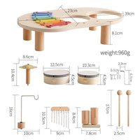 Melodiny - 8-Piece Wooden Musical Toy Set for Creative Learning and Play 5