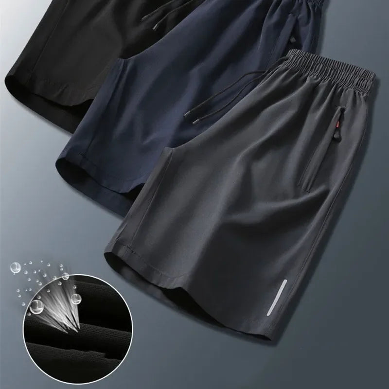 Men's Ice Silk Quick-Dry Running Shorts for Gym & Beach Activities 4