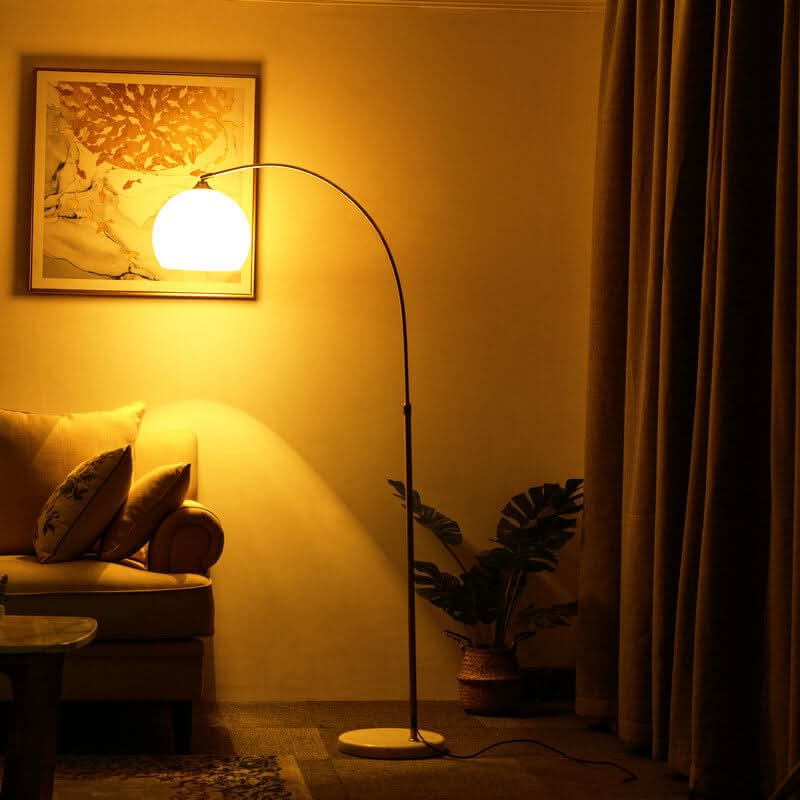 GLOBELORIA – Lampada da terra moderna a globo per un’illuminazione ambientale soffusa