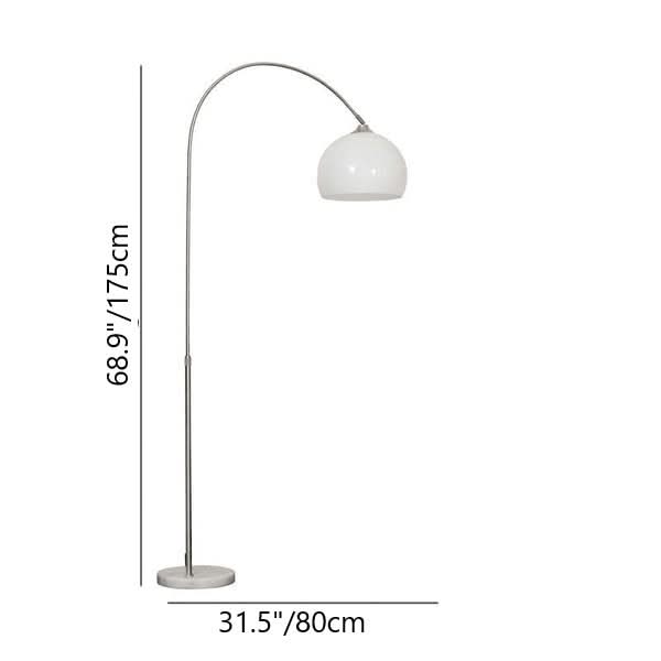 GLOBELORIA – Lampada da terra moderna a globo per un’illuminazione ambientale soffusa