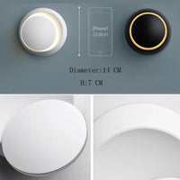 Modern 5W LED Wall Sconce Light - 350° Rotatable Wall Lamp for Living Room & Bedroom 3