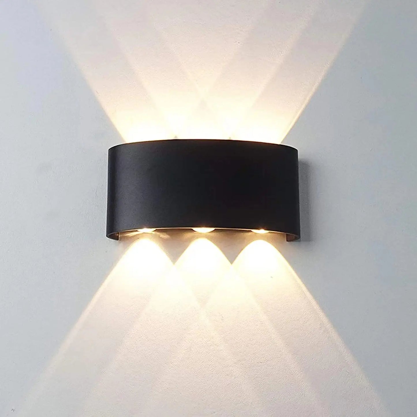 Modern LED Wall Sconce - Stylish Indoor Outdoor Wall Light for Eye-Friendly Illumination 0