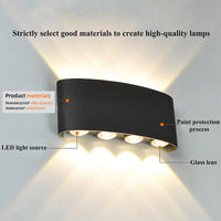 Modern LED Wall Sconce - Stylish Indoor Outdoor Wall Light for Eye-Friendly Illumination 1