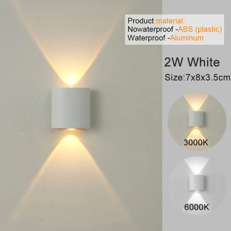 Modern LED Wall Sconce - Stylish Indoor Outdoor Wall Light for Eye-Friendly Illumination 7