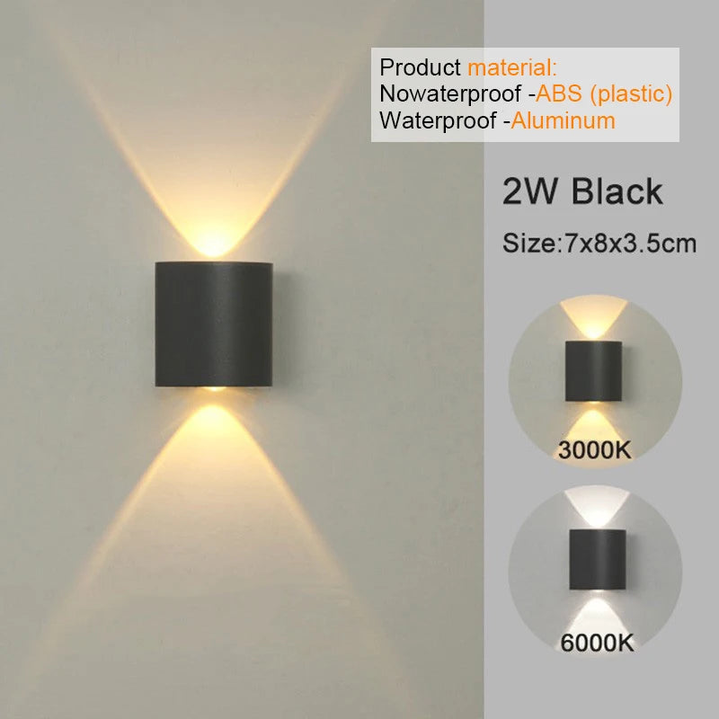 Modern LED Wall Sconce - Stylish Indoor Outdoor Wall Light for Eye-Friendly Illumination 8