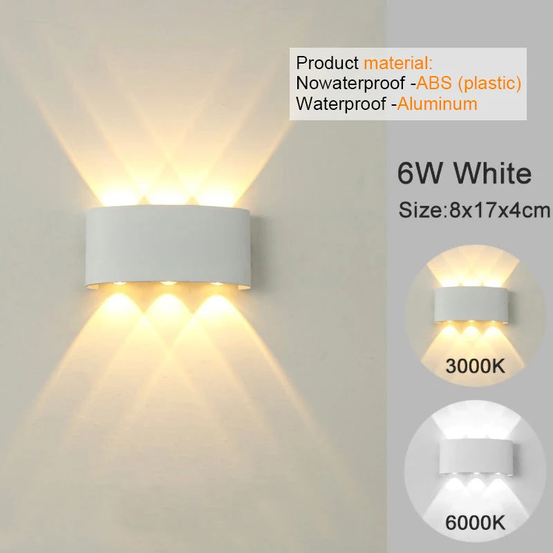Modern LED Wall Sconce - Stylish Indoor Outdoor Wall Light for Eye-Friendly Illumination 9
