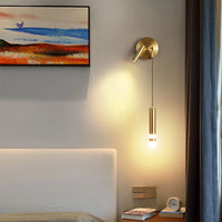 Modern Nordic Wall Sconce - Iron Linear Wall Lamp with Reading Light 3