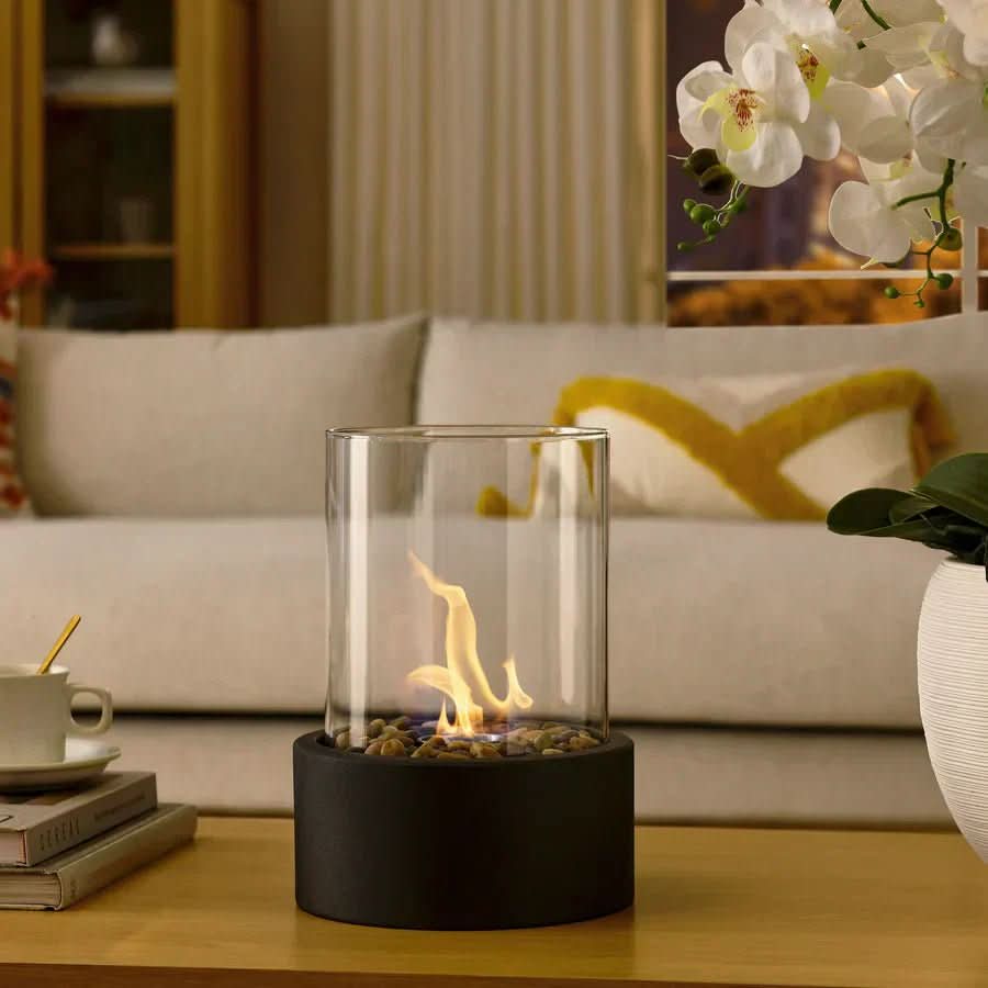 Modern Table Fireplace - Bioethanol Table Top Fire Pit for Indoor & Outdoor Use 4