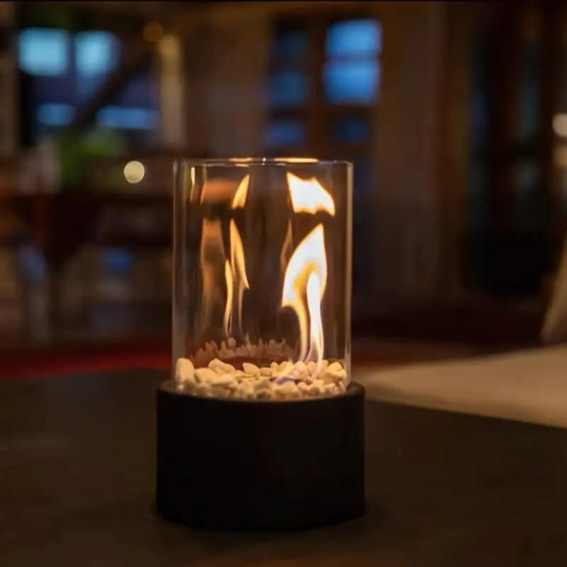 Modern Table Fireplace - Bioethanol Table Top Fire Pit for Indoor & Outdoor Use 5