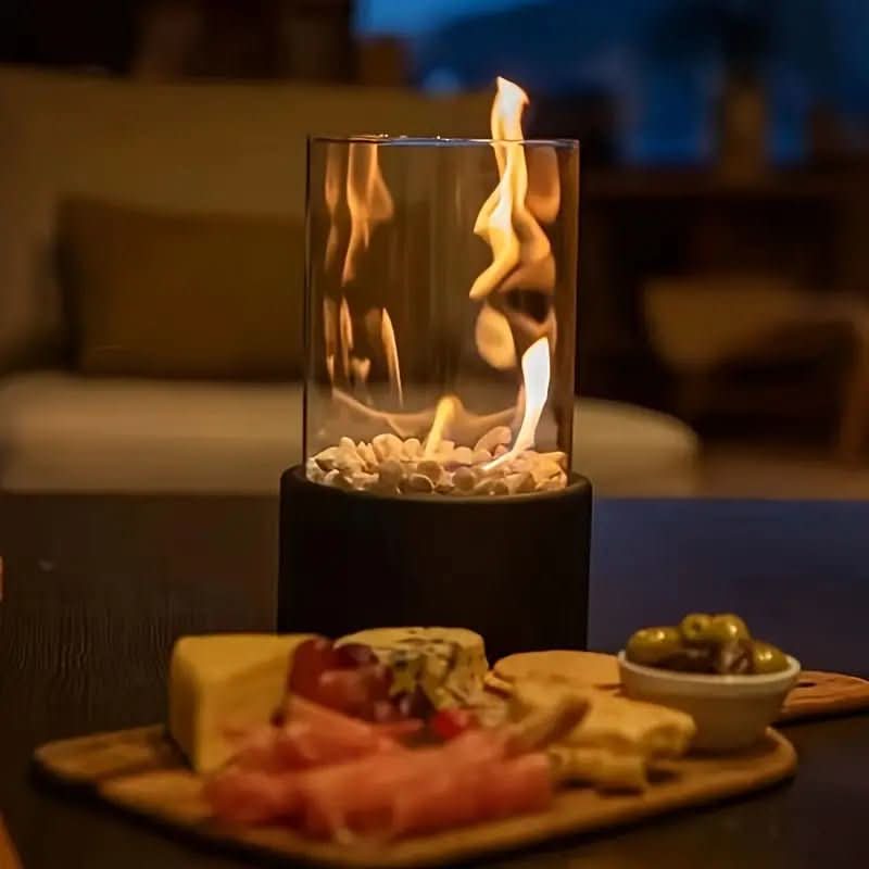 Modern Table Fireplace - Bioethanol Table Top Fire Pit for Indoor & Outdoor Use 6