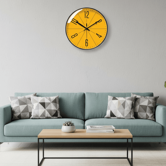 Modern Wall Clock - Minimalist Black Wall Clock Decor with Quartz Movement 0