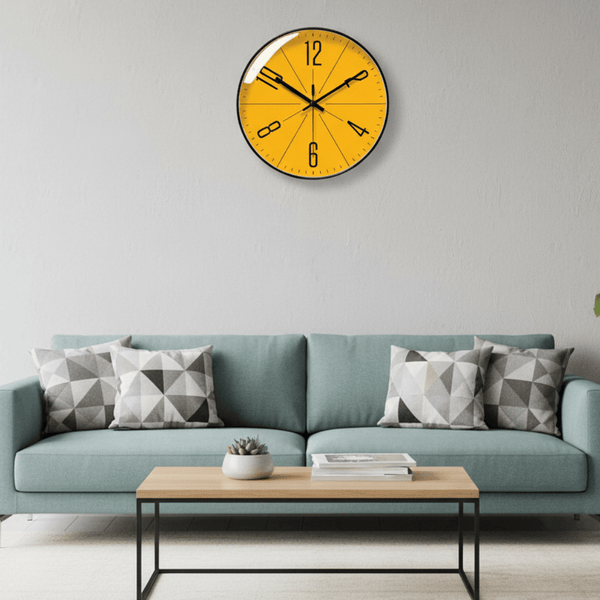 TIMELINE – Modern Wall Clock Minimalist Quartz Silent Home Decor