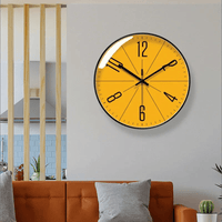 Modern Wall Clock - Minimalist Black Wall Clock Decor with Quartz Movement 2