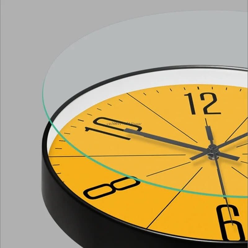 Modern Wall Clock - Minimalist Black Wall Clock Decor with Quartz Movement 3