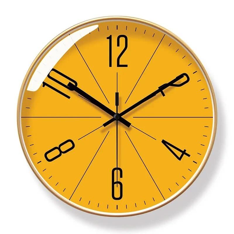 Modern Wall Clock - Minimalist Black Wall Clock Decor with Quartz Movement 5