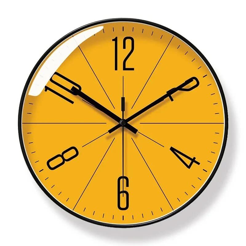 Modern Wall Clock - Minimalist Black Wall Clock Decor with Quartz Movement 6