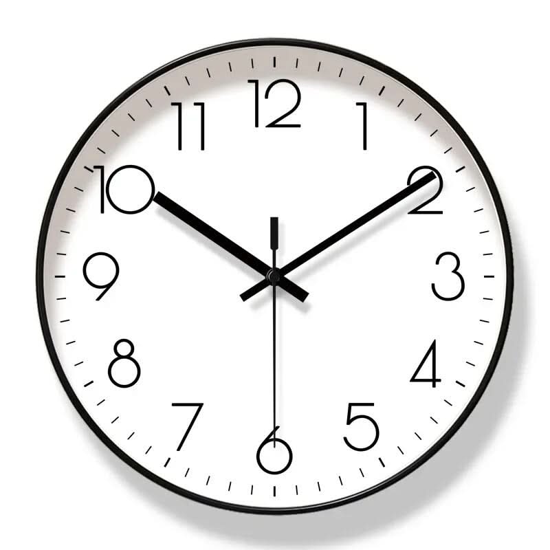 Modern Wall Clock - Minimalist Black Wall Clock Decor with Quartz Movement 8