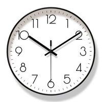 Modern Wall Clock - Minimalist Black Wall Clock Decor with Quartz Movement 8