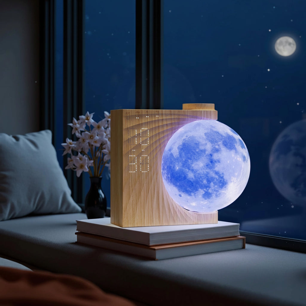 Moonlight Sunrise Alarm Clock - Wake Up Light with 10 Soothing Sounds & Adjustable Brightness 2
