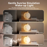 Moonlight Sunrise Alarm Clock - Wake Up Light with 10 Soothing Sounds & Adjustable Brightness 3