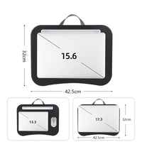 Multifunctional Laptop Desk for Bed - Portable Wood Tray with Cushion Support 4