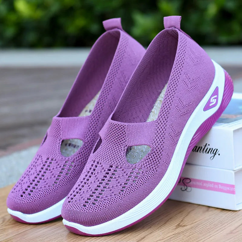 Muxinfei - Women's Breathable Mesh Slip-On Sneakers for Summer 4