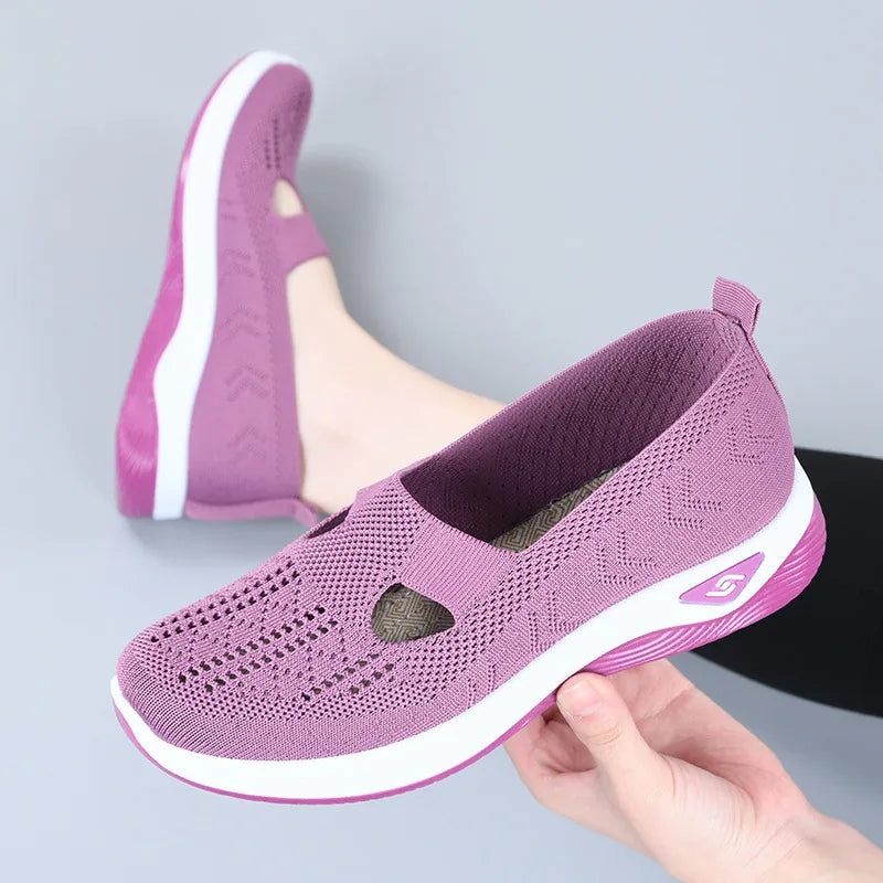 Muxinfei - Women's Breathable Mesh Slip-On Sneakers for Summer 5