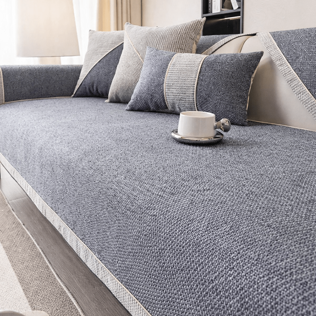 Naturweft Non-Slip Cotton-Linen Sofa Cover - Breathable Slipcover Sofa for All Seasons 0