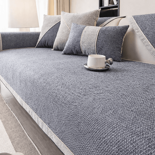 Naturweft Non-Slip Cotton-Linen Sofa Cover - Breathable Slipcover Sofa for All Seasons 0