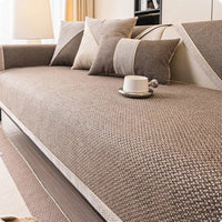 Naturweft Non-Slip Cotton-Linen Sofa Cover - Breathable Slipcover Sofa for All Seasons 6