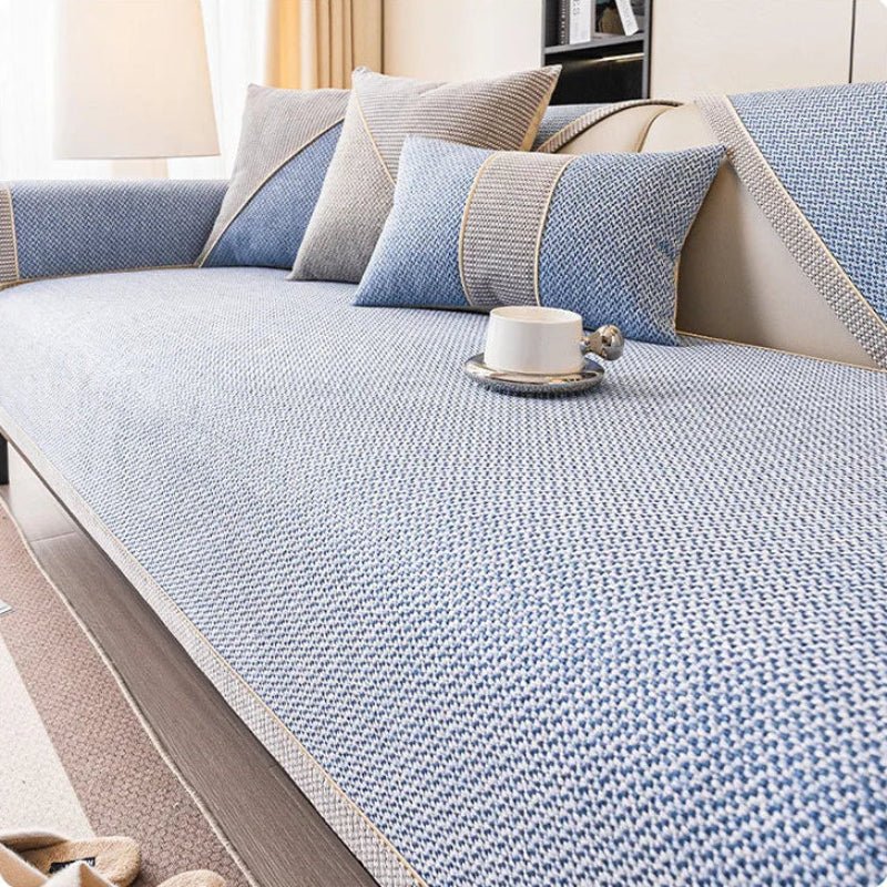 Naturweft Non-Slip Cotton-Linen Sofa Cover - Breathable Slipcover Sofa for All Seasons 7