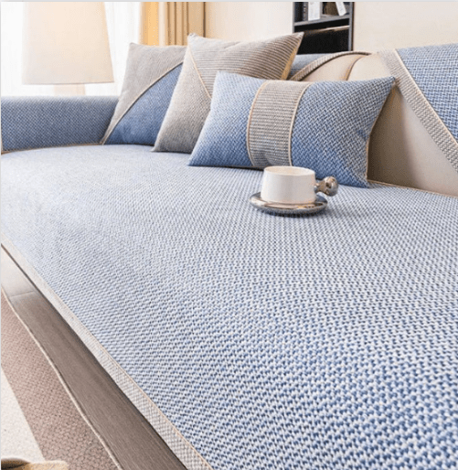 Naturweft Non-Slip Cotton-Linen Sofa Cover - Breathable Slipcover Sofa for All Seasons 8