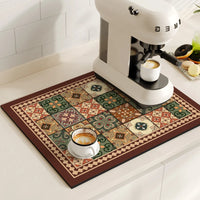Non-Slip Coffee Maker Mat - Quick Dry Diatom Mud & Sponge with Rubber Grip 13