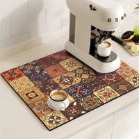 Non-Slip Coffee Maker Mat - Quick Dry Diatom Mud & Sponge with Rubber Grip 18