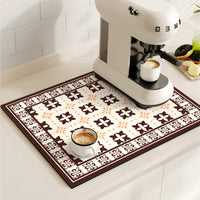 Non-Slip Coffee Maker Mat - Quick Dry Diatom Mud & Sponge with Rubber Grip 19