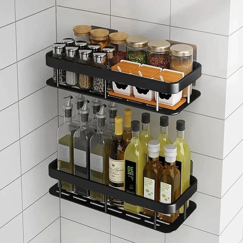 NordicShelf - Adhesive Bathroom Shelf for Easy Storage & Shower Use 1