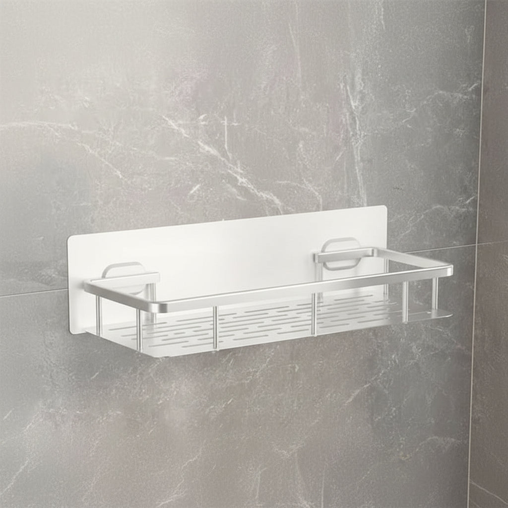 NordicShelf - Adhesive Bathroom Shelf for Easy Storage & Shower Use 10
