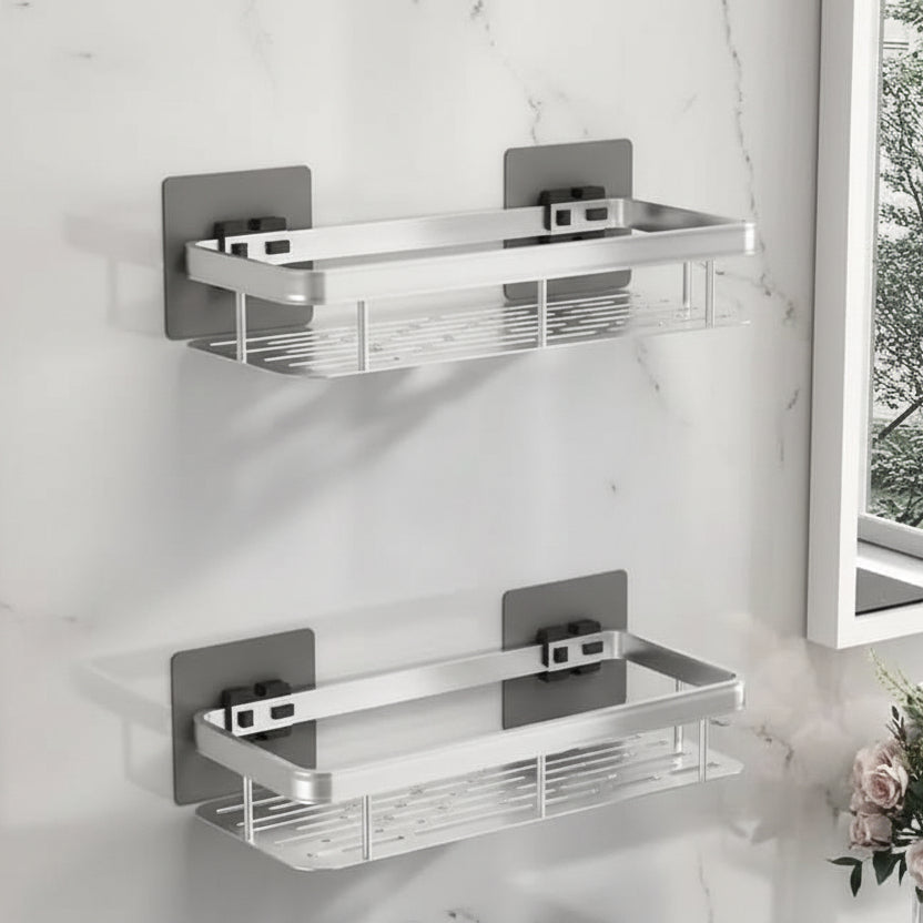 NordicShelf - Adhesive Bathroom Shelf for Easy Storage & Shower Use 13