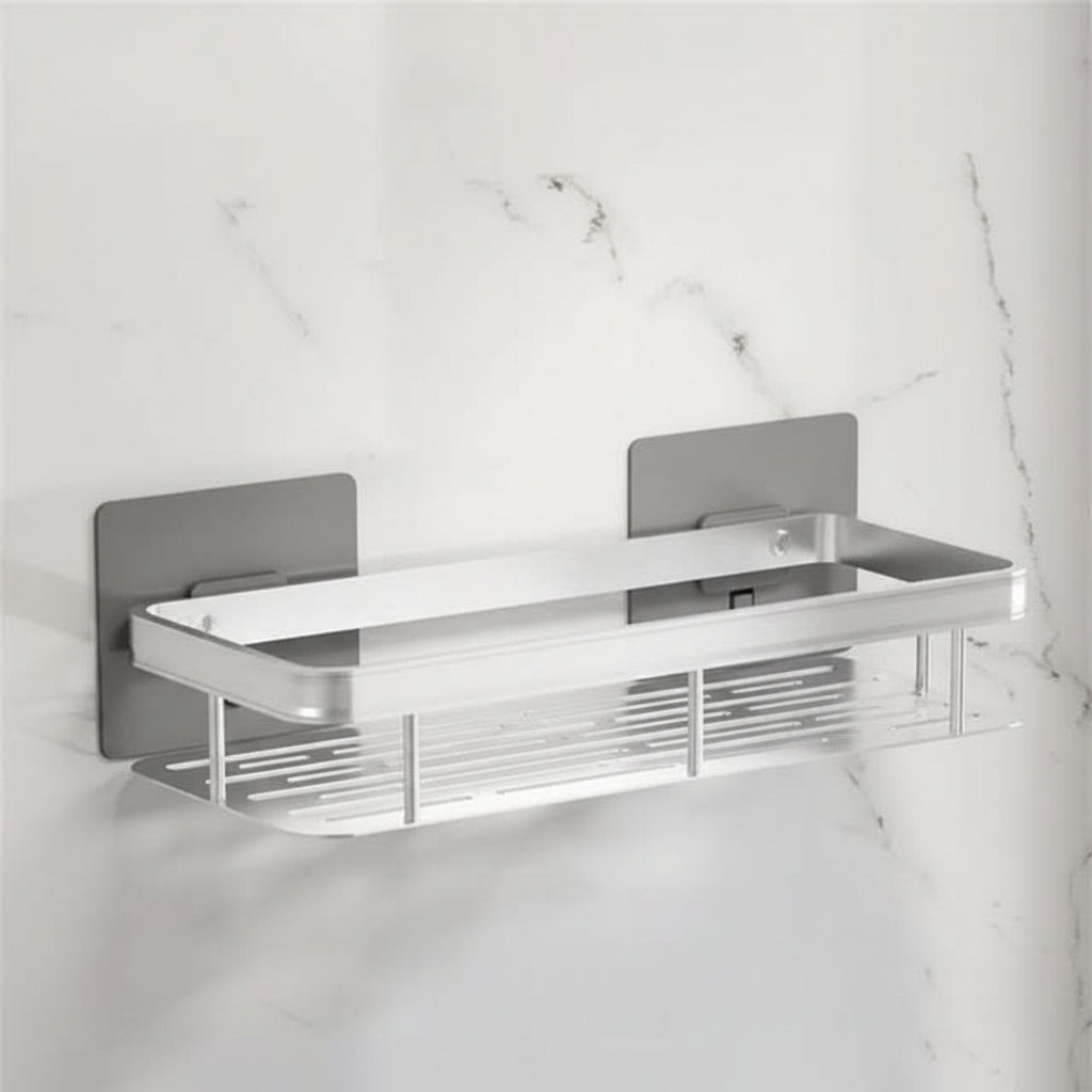 NordicShelf - Adhesive Bathroom Shelf for Easy Storage & Shower Use 17