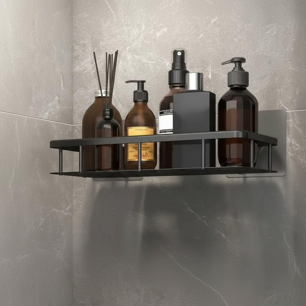 NordicShelf - Adhesive Bathroom Shelf for Easy Storage & Shower Use 2