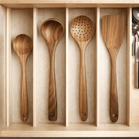 NordicWood - Premium Wooden Kitchen Utensil Set with Spatulas for Gentle Cooking 1