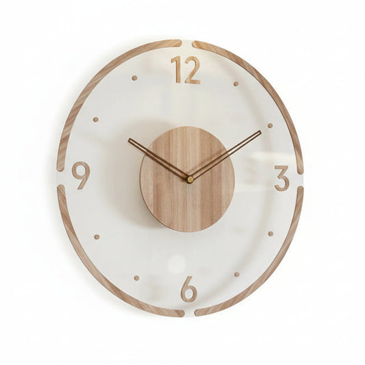 Nordic Clock - Modern Silent Wooden Wall Clock Decor for Stylish Spaces 0