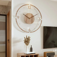 Nordic Clock - Modern Silent Wooden Wall Clock Decor for Stylish Spaces 1