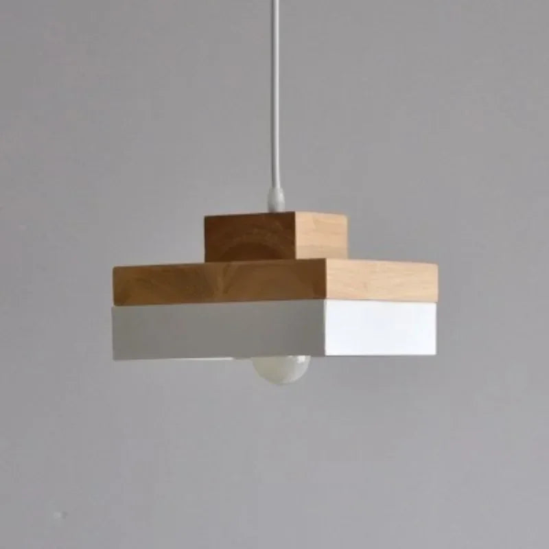 Nordic Modern Chandelier Light - Elegant Wrought Iron & Solid Wood Design for Dining Rooms 4