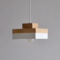 Nordic Modern Chandelier Light - Elegant Wrought Iron & Solid Wood Design for Dining Rooms 4