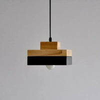 Nordic Modern Chandelier Light - Elegant Wrought Iron & Solid Wood Design for Dining Rooms 5